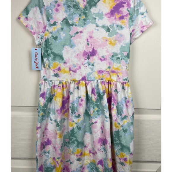 Cat & Jack Cream Tie Dye Dress - Picture 4 of 9